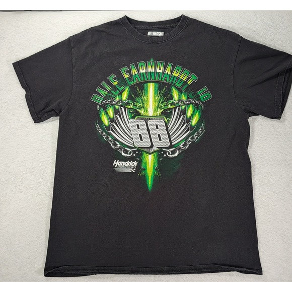 Nascar Other - NASCAR Dale Earnhardt Jr 88 Hendrick Motorsports T-Shirt Mens Large Black Green